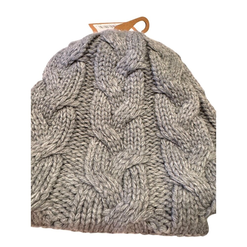 North Face Cable Minna Beanie One Size Flight Grey Hat $40